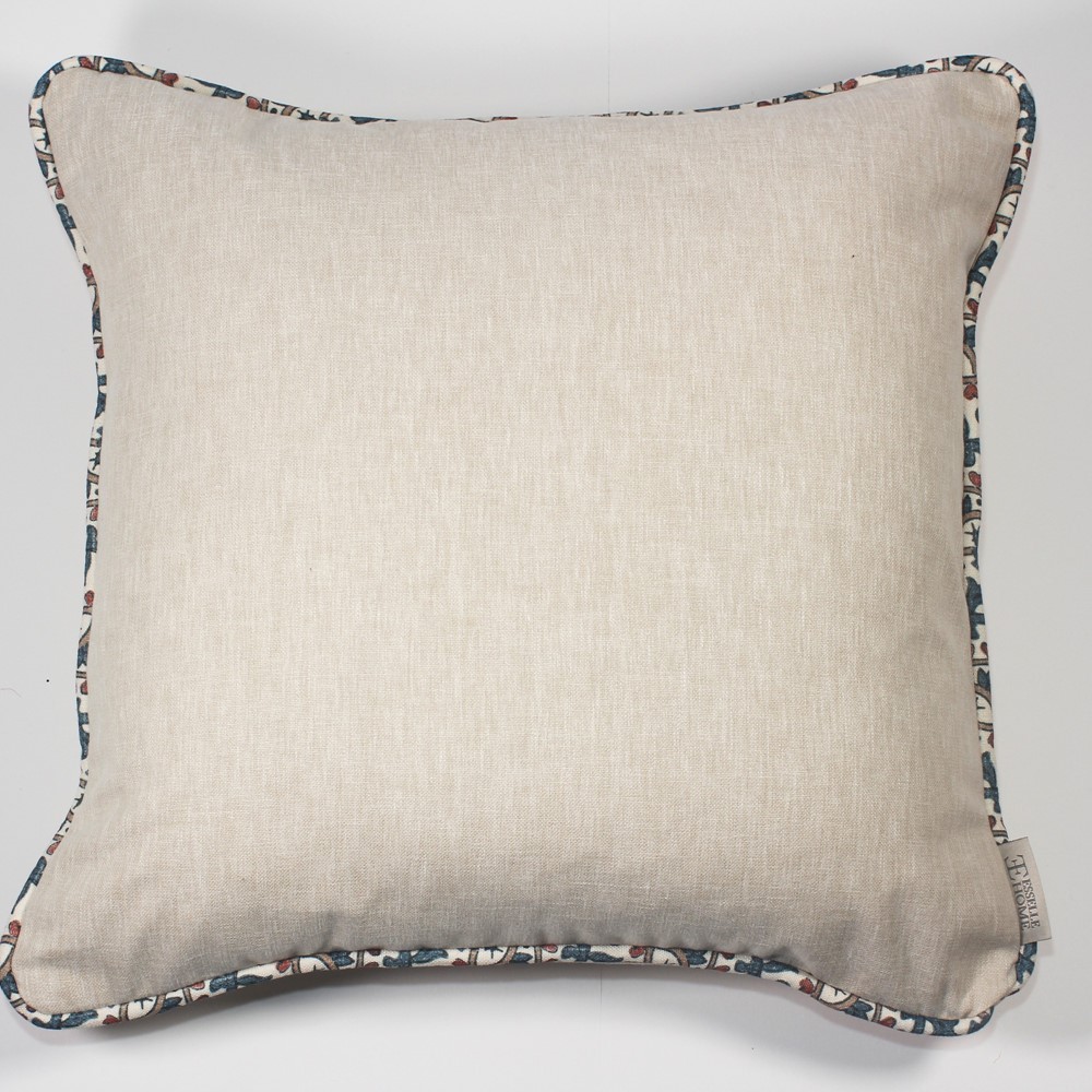 Eden Plain Veda Modern Cushion in Oyster Natural